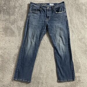 TK Axel Jeans Mens‎ 36x30 Slim Boot Cut Blue Denim Medium Wash Mid Rise Stretch